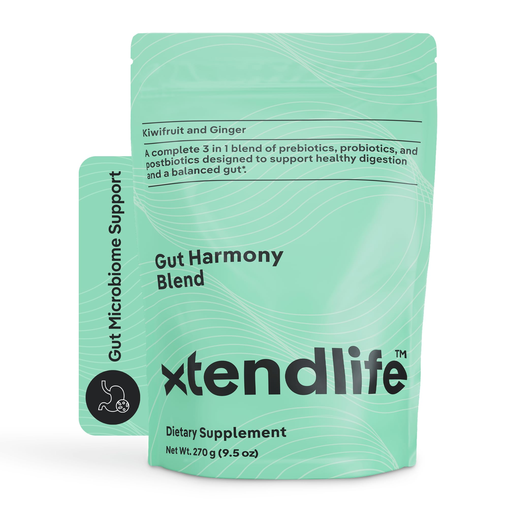 Xtendlife Gut Harmony Greens Powder Supplement, 30 Day Supply