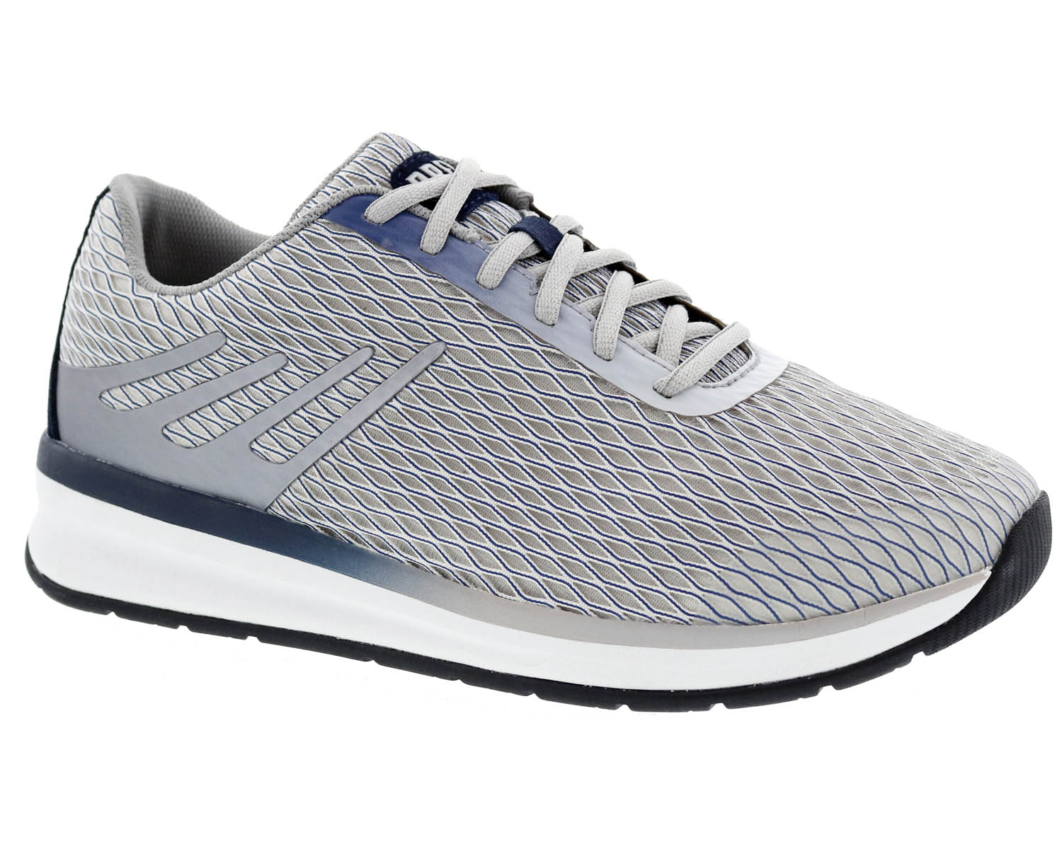 Drew Men's Thrust Comfortable Athletic Shoe with Arch Support - Orthopedic Shoe with Added and Double Depth 10.5 M US Navy