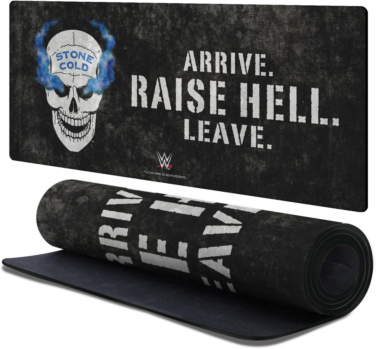 Head Case Designs Officially Licensed WWE Retro Skull Stone Cold Steve Austin 37.4 x 15.75 x 0.16 inches (900 x 400 mm) - XL Gaming Office Desk PC Keyboard Mouse Mat Pad