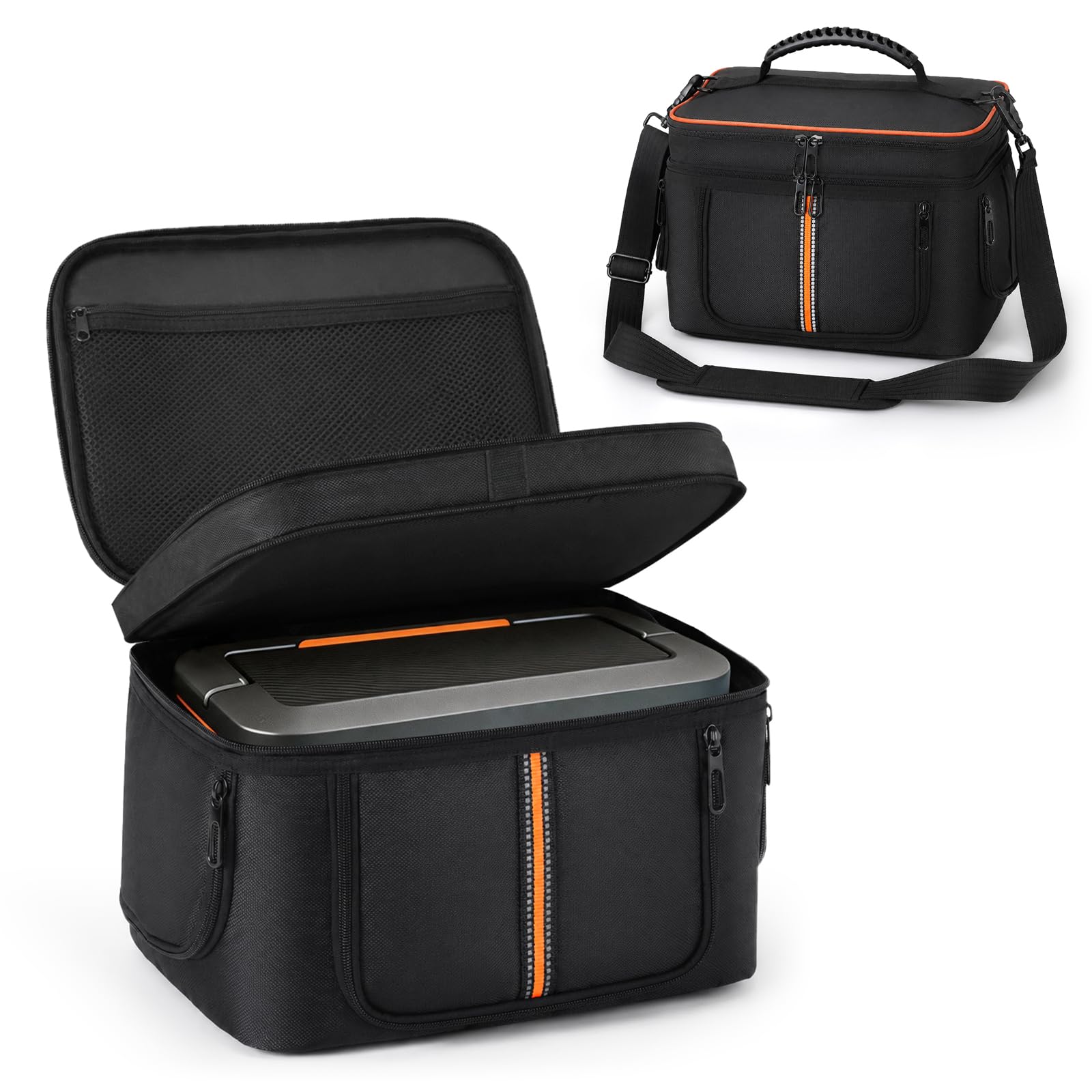 Tragbare Tragetasche, kompatibel mit Jackery Explorer 500 V2, wasserdichte Reisetasche Aufbewahrungstasche mit Taschen für Powerstation Solargenerator, Ladekabel und Zubehör