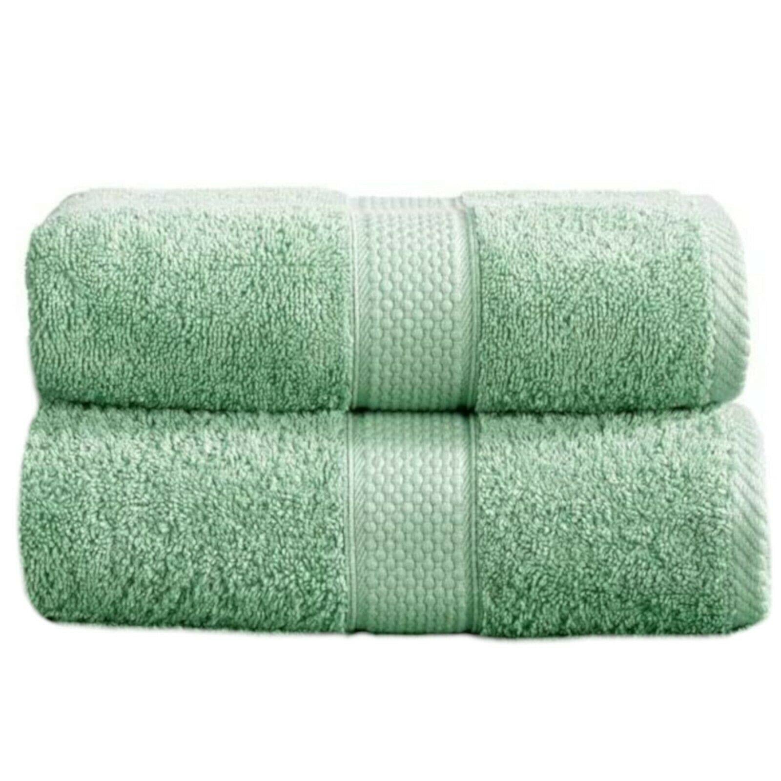 Sue Rossi Ltd 100% Turkish Cotton Guest Towels Hand Kitchen Towel Face Cloth 40 x 60 cm Pack Of 2 Twin Set (Seafoam)