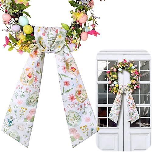 Miniatura 15 de VitalCozy Cinta de corona del 4 de julio para puerta delantera, banda de satén para bordado, guirnalda de monograma, accesorios de cinta, fiesta