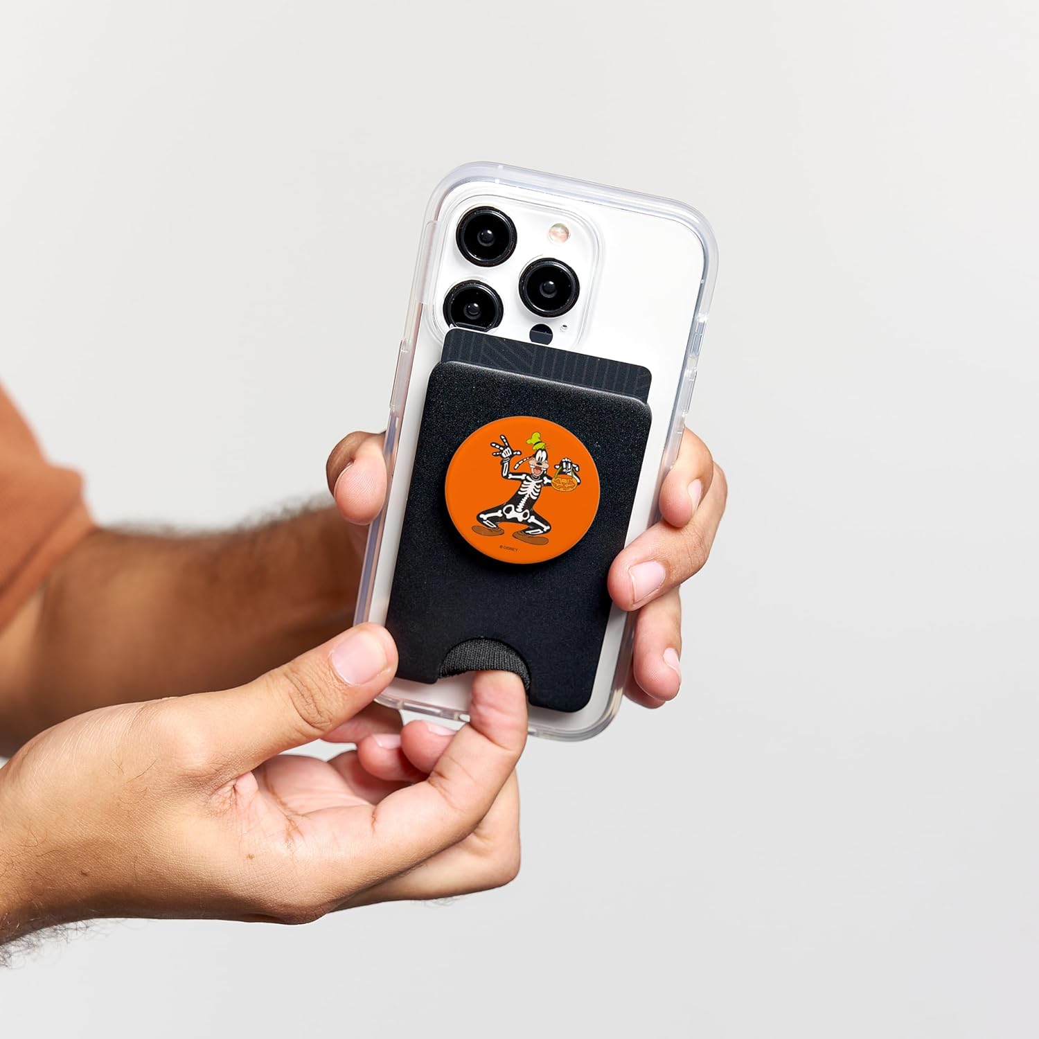 Disney Halloween Goofy Bones PopSockets PopWallet for MagSafe