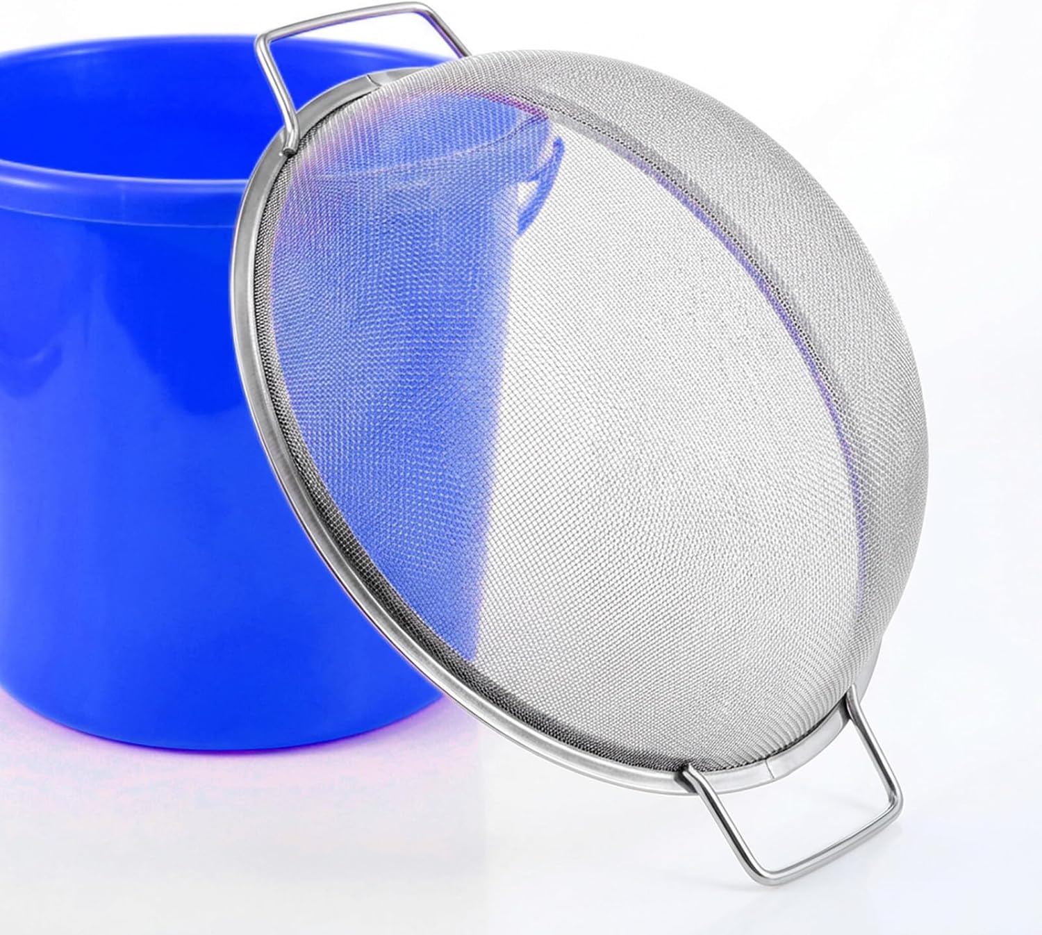 3-Pack Stainless Steel Fine Mesh Paint Strainer, 14 Inch Large Strainer with Dual Handles Fits 5 Gallon Bucket, Filters Paint, Oil, Honey, Reusable & Easy Clean