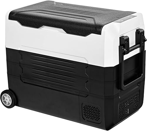 Miniatura 1 de EKOJUCE Refrigerador portátil para automóvil, refrigerador de 58 cuartos (55 L) 12 voltios, zonas grandes, 1224 V CC y 110-240 V CA, enfriador