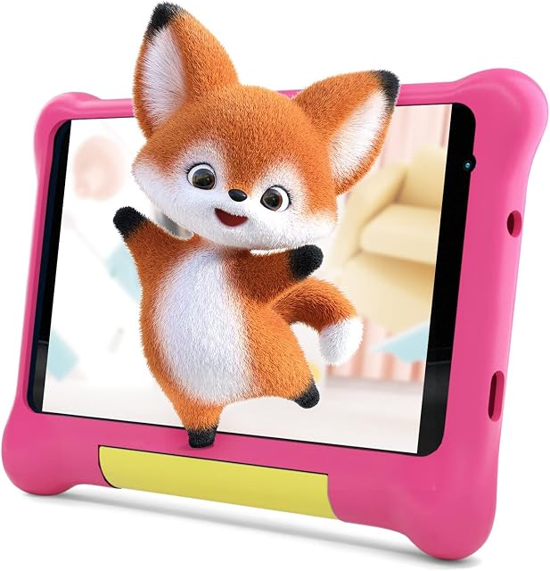 ROWT Kids Tablet 7" HD Display, Android Tablet for Kids Ages 37, 2GB RAM 32GB ROM Parental Control Tablets (Pink)