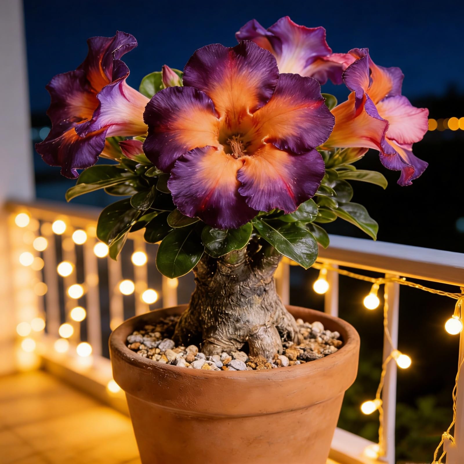 Cold-Hardy and Drought-Tolerant Desert Rose Bulbs/Cold-Hardy Perennials/Flowers Year-Round/Professional Planting for Stunning Garden Displays