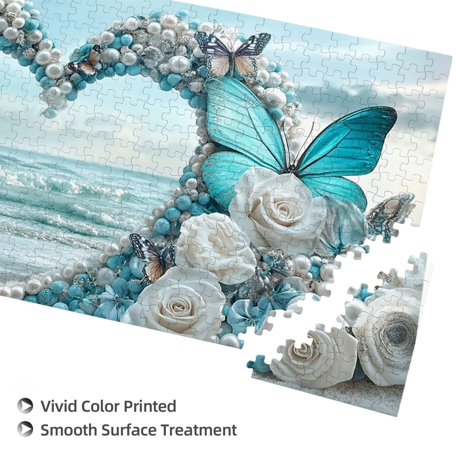 Motyl w kształcie serca - Puzzle 900 sztuk dla dorosłych - Puzzle DIY, kreatywna rozrywka, sztuka nowoczesna, klasyczne puzzle dla dorosłych i młodzieży w wieku 12 lat, pomysł na prezent dla mężczyzn