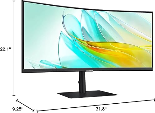 Miniatura 10 de SAMSUNG - Monitor curvo QHD ultraancho ViewFinity serie S65UA de 34 pulgadas, HDR10, 100Hz, 350 nit, USB- C, soporte ajustable, cuidado ocular