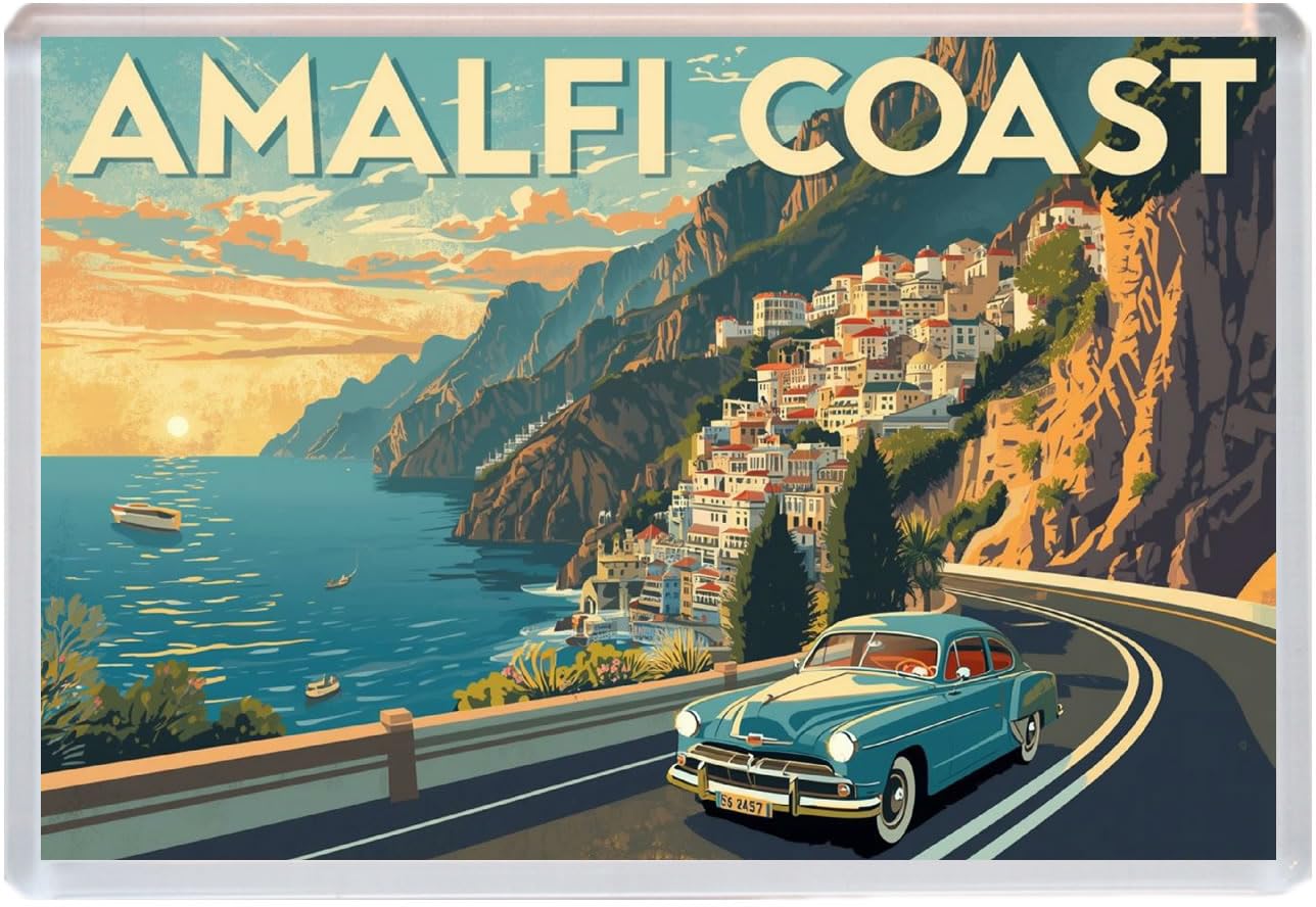 Amalfi Coast - Italy - Jumbo Artistic Fridge Magnet 96 x 67mm BBSFHM3140