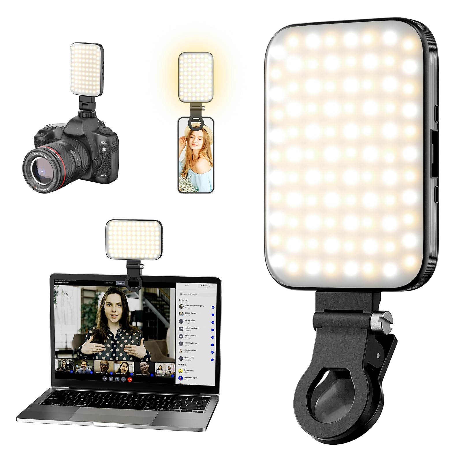 Locker.Ink | Capture the Perfect Selfie: 16 Portable Lights You Need This Winter GLOUEN Selfie Light (Deep Black)