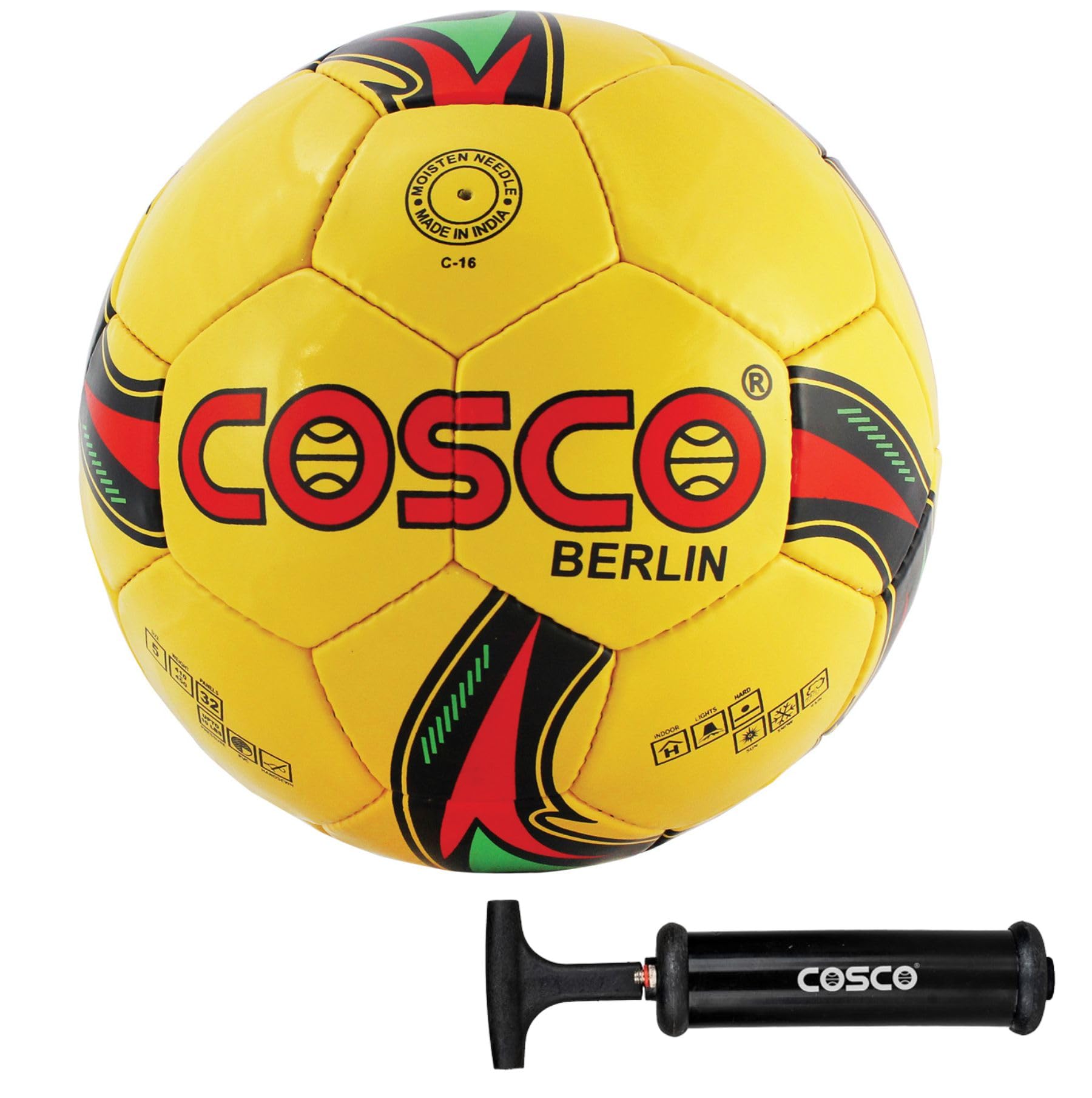 Cosco Football Berlin with Hand Pump (B0DB5VQKYG) Amazon Price History, Amazon Price Tracker
