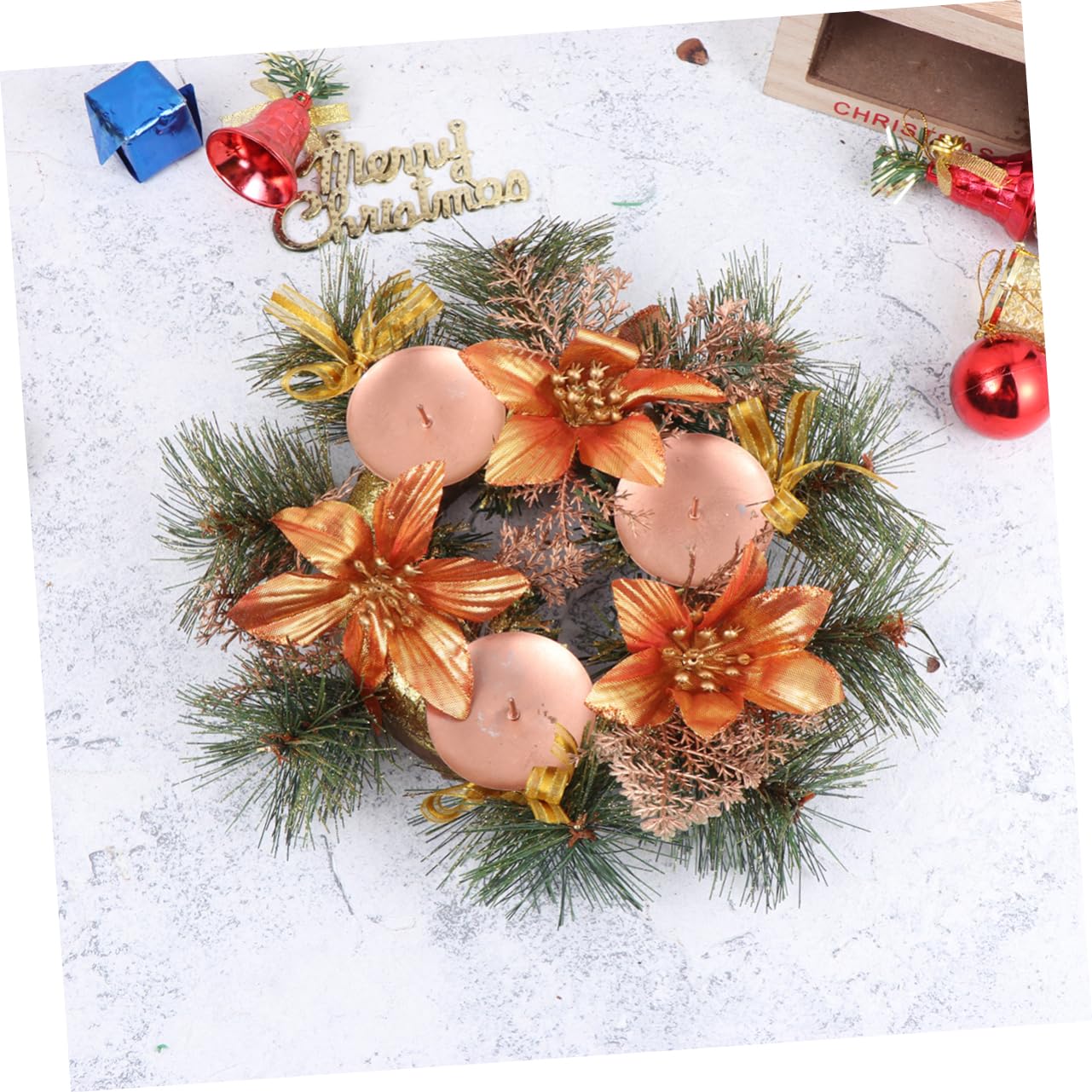 Zerodeko 2 Guirnaldas De Velas Navideñas con Forma De Reno para Decorar El Hogar Y El Interior De Navidad.