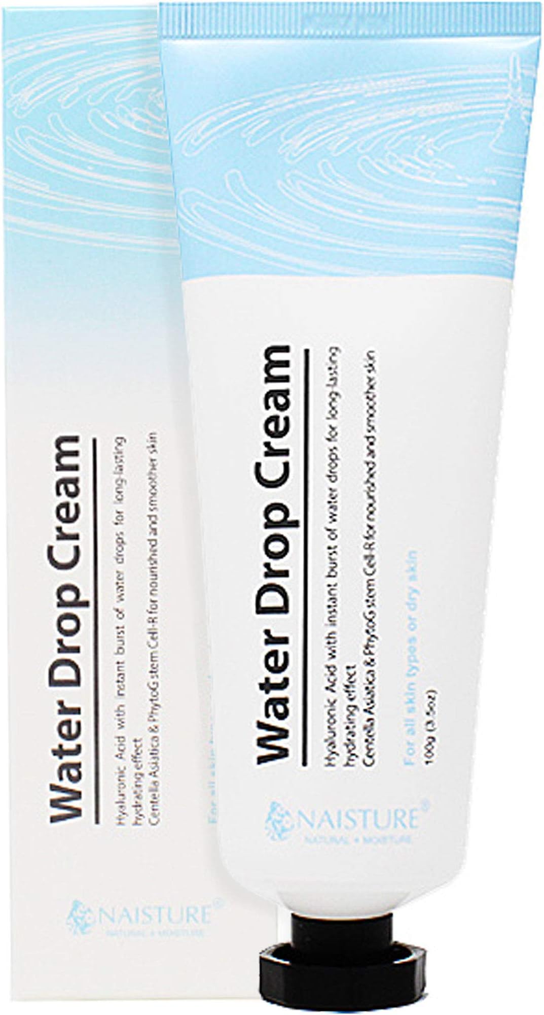 Naisture Water Drop Cream, Immediately Brightens Dull or Lackluster Skin, 100 G / 3.5 OZ