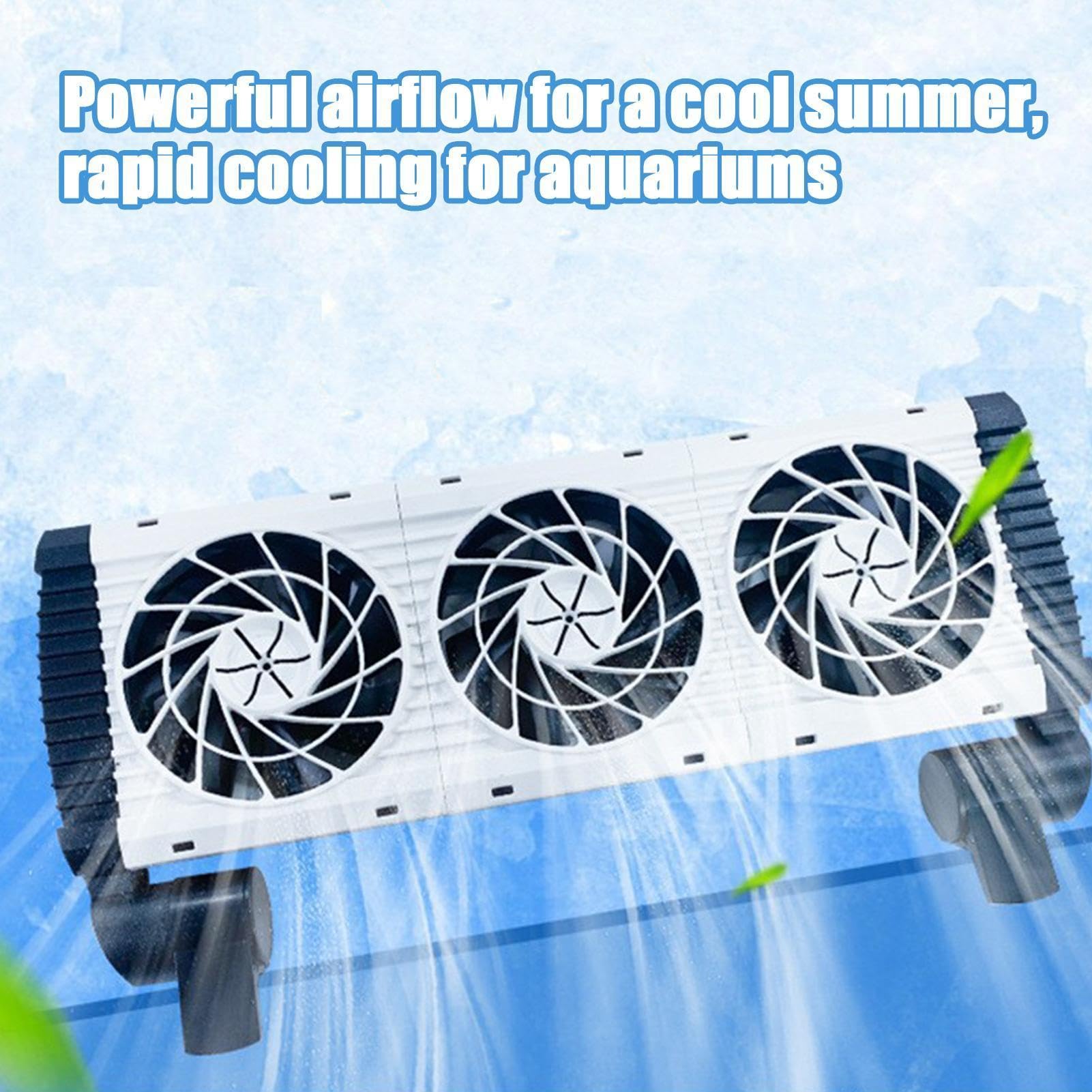 Generisch Aquarium Kühler Kühlerventilator - Fischbecken-Kühler mit Timer-Funktion - Aquarium Kühllüfter,für Hobbyisten und Hausbesitzer in Wohnungen Apartments Wohnheimen Schlafzimmern Büros Studios