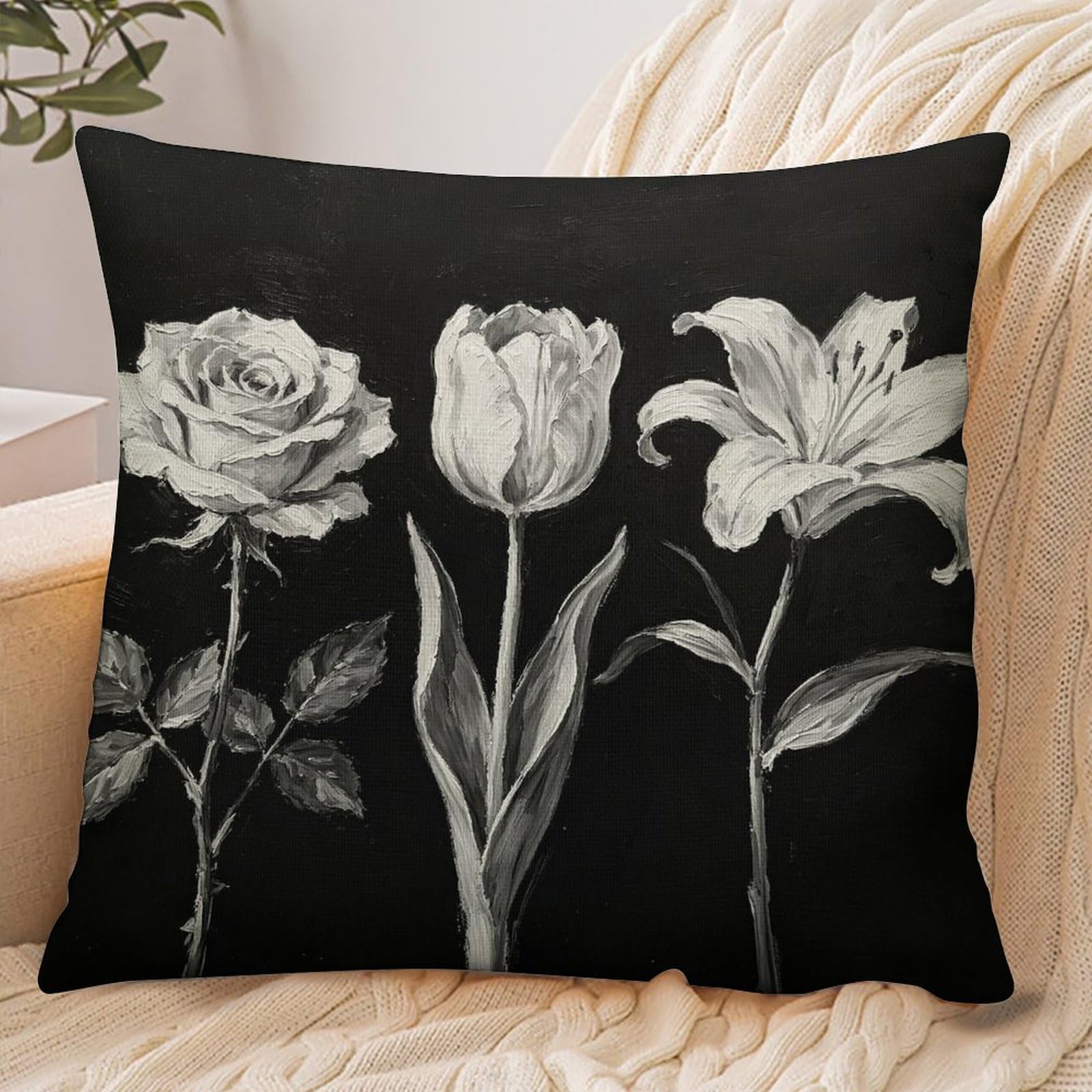 Fekiloot Style Vintage Retro Dark Pillowcase Pillow Sham Pillow Case