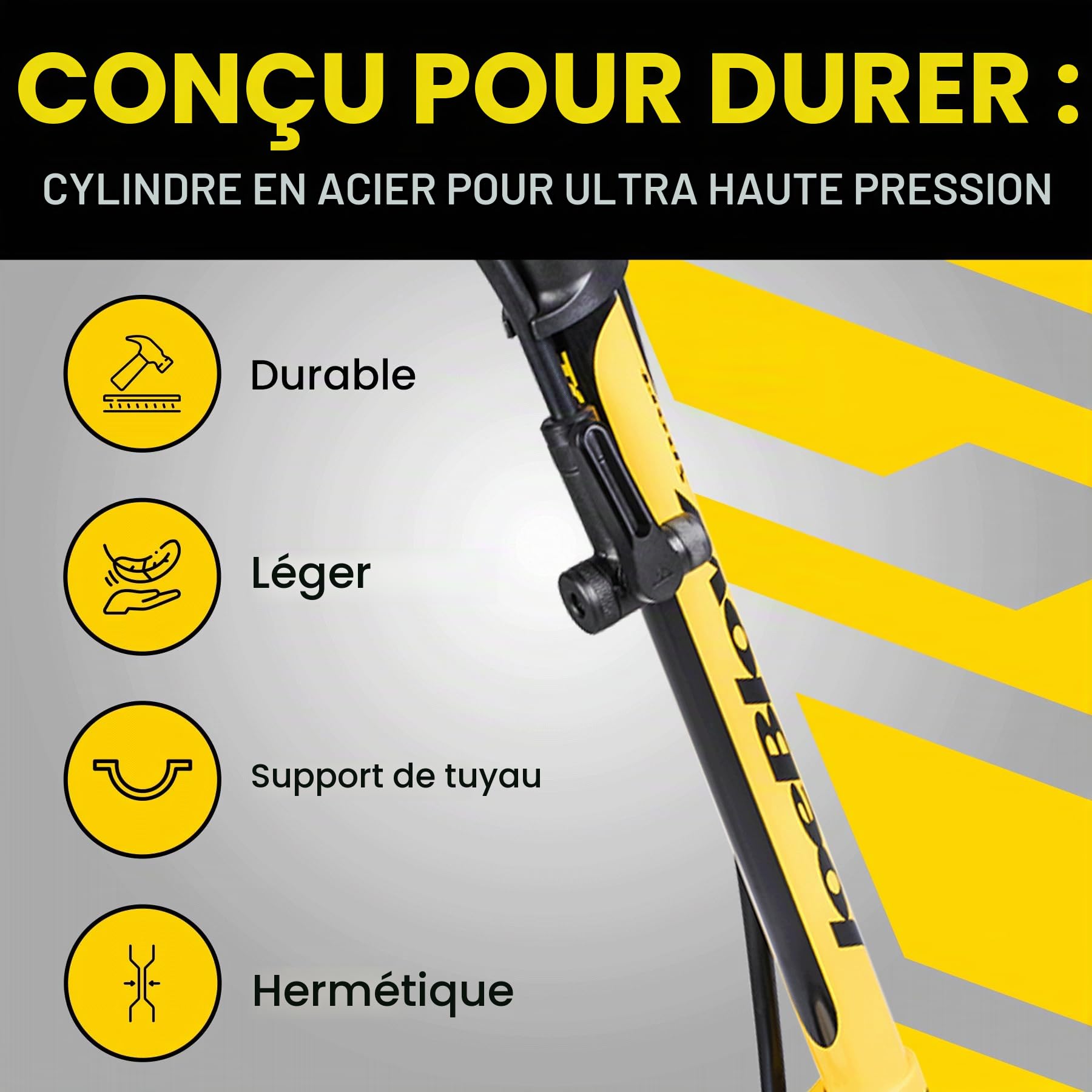 Topeak Joe Blow Sport III Pompe à Pied Haute Pression