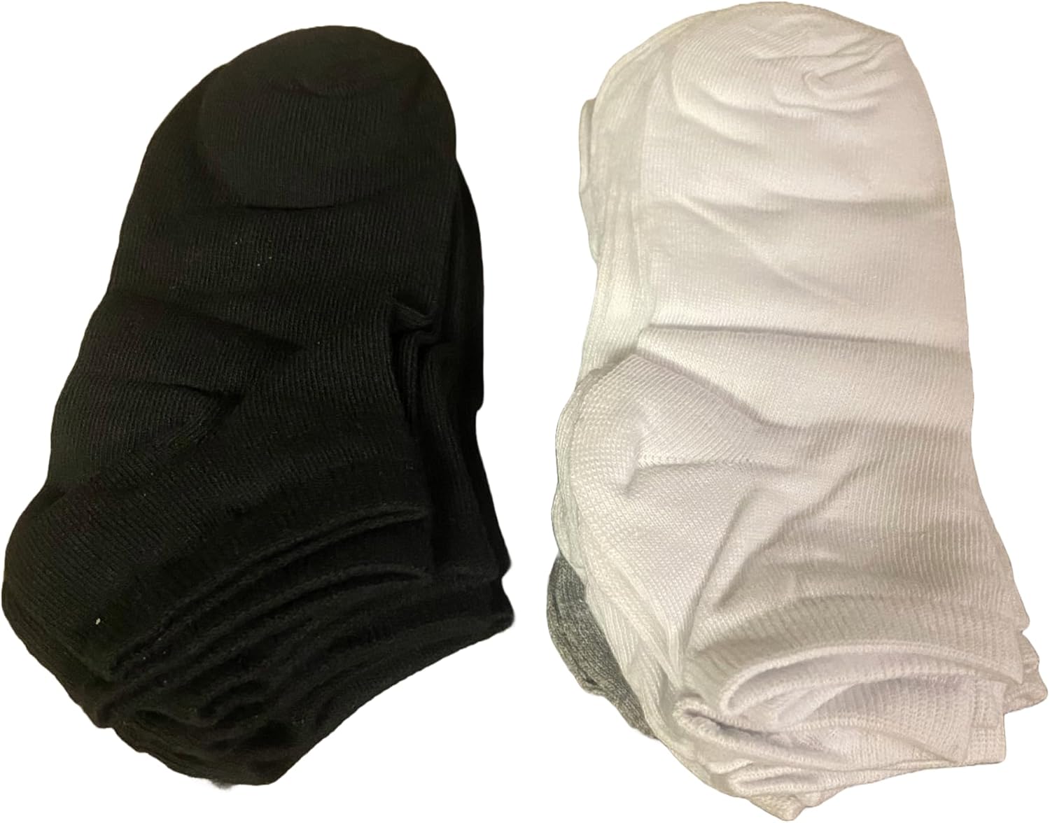 Men's Premium Ankle Socks 10-Pack, Moisture-Wicking No-Slip Lightweight Everyday Socks, Fits Shoe Size 8-13, Black, White And Grey Mix