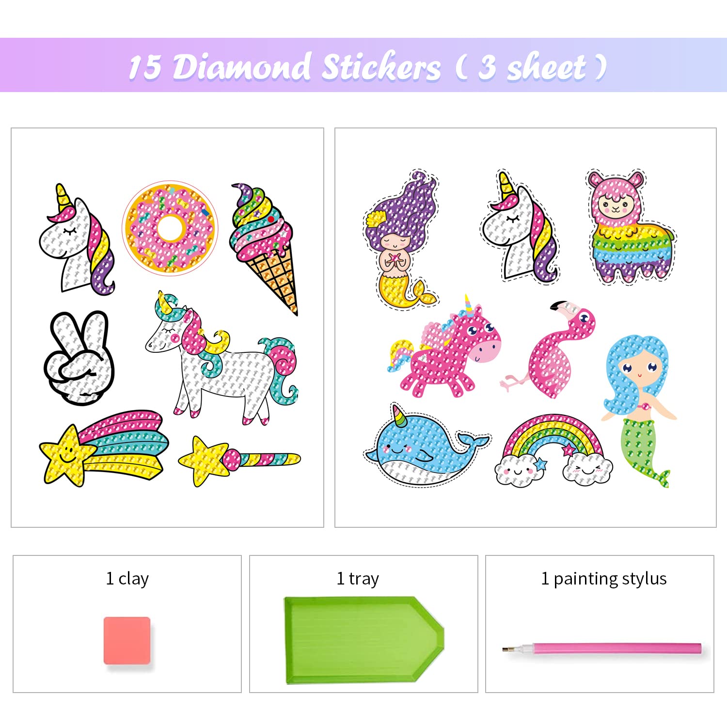 Cuadros Decorativos Pegatinas De Pintura De Diamantes DIY Pegatinas De Arte De Gema Wdftyju Linda Pegatinas De Mosaico De Arte De Diamantes De Dibujos Animados De Animales Pintura Por Numeros