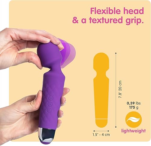 Miniatura 30 de Barra masajeadora Six Nine personal, recargable, inalámbrica, con 20 patrones de vibración, 8 velocidades, incluye bolsa de viaje