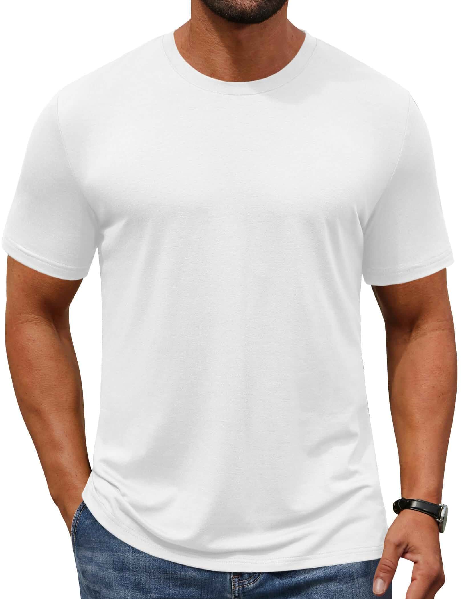 COOFANDY Men's T-Shirts Short Sleeve Crew Neck T Shirts Casual Classic Basic Tee Shirts Short Sleeve
