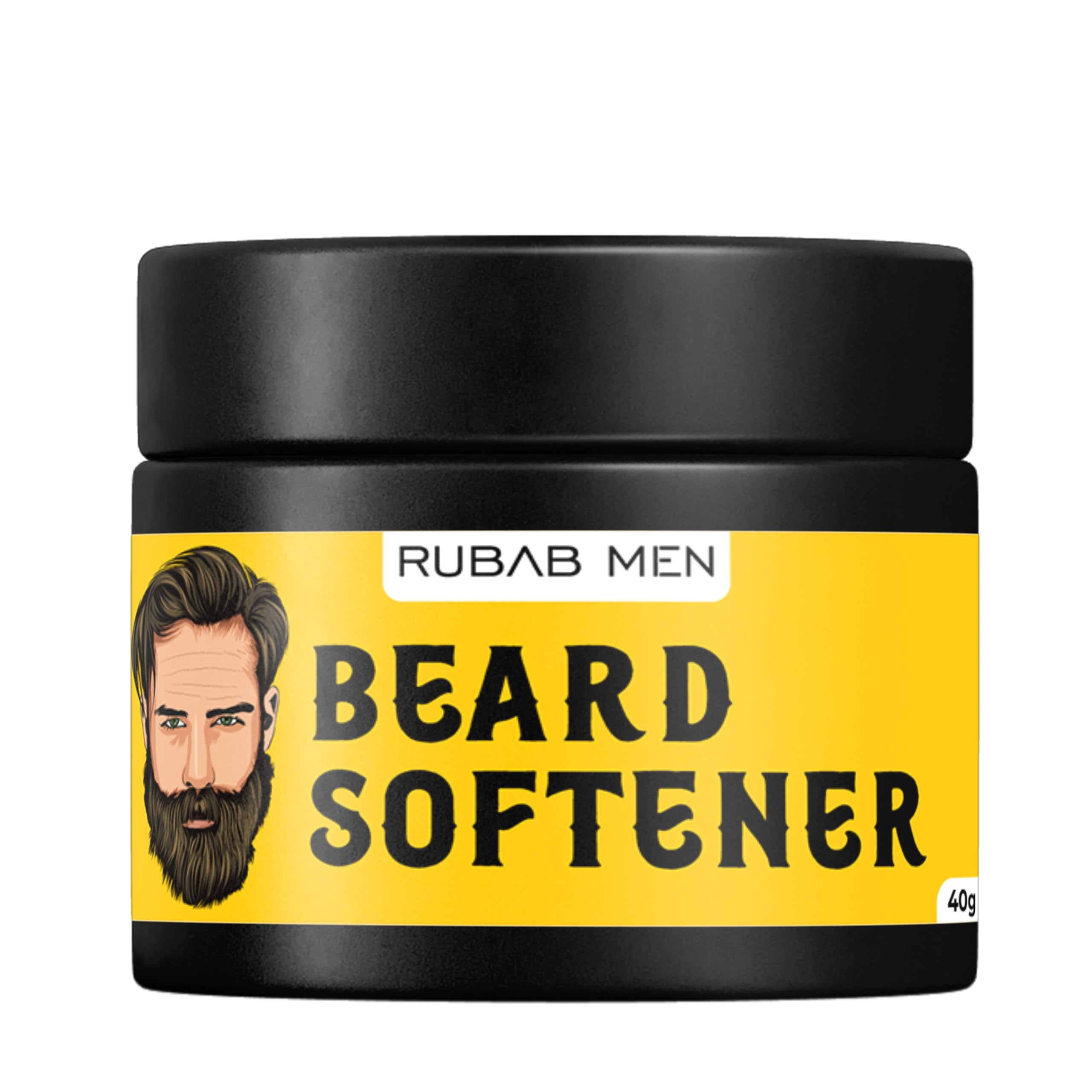 Beard Softener for Men, 40g| Beard Butter Balm Effective at Softening Hair Giving Smooth Texture, Non_Greasy Look & Nice Hold | Itch-Free Daily Use Beard Cream for Healthy Beard Growth