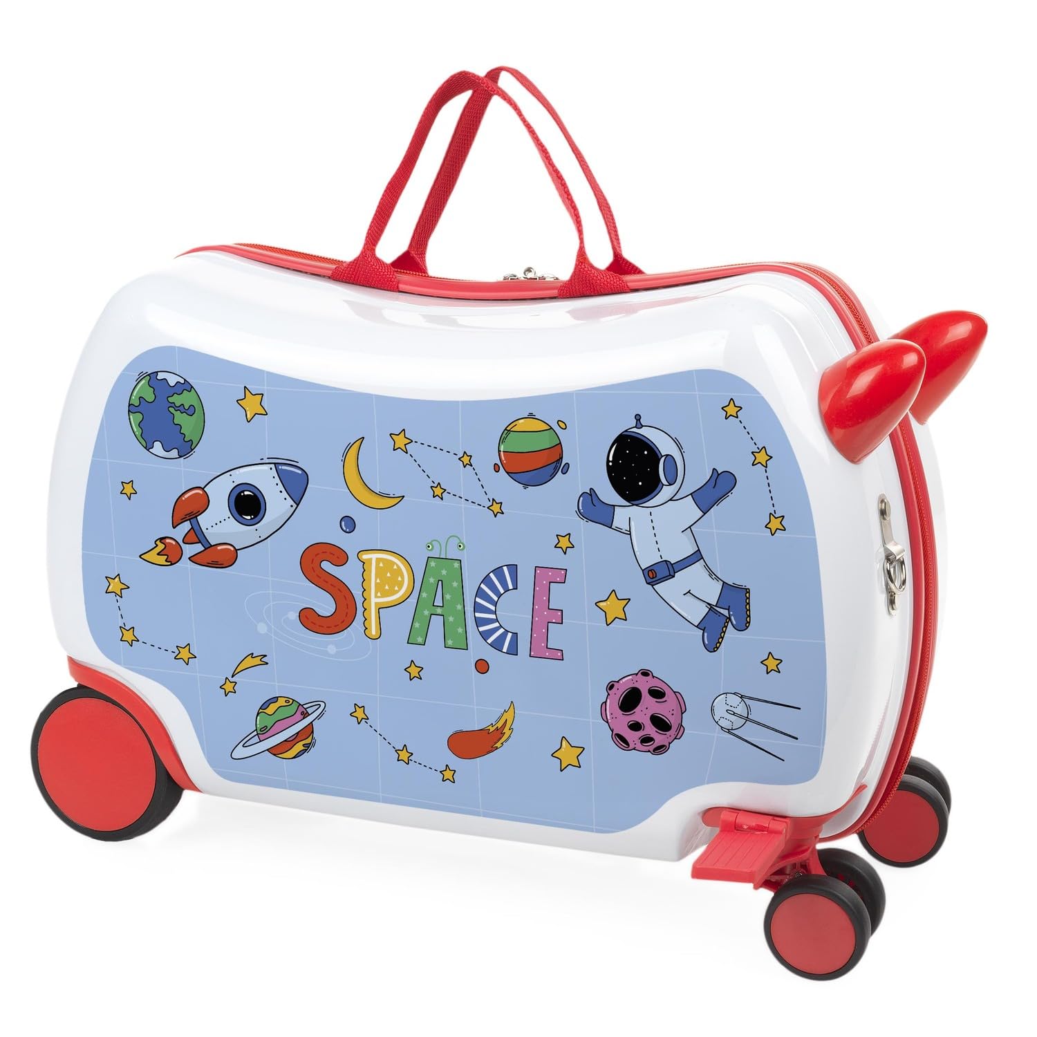 ITACA - Maleta Correpasillos. Maleta Niños con Ruedas, Maleta Infantil Niño, Maletas De Viaje, Maleta para Niños - Equipaje Ideal para Los Más Pequeños, Azul