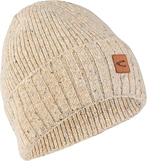camel active Men's Beanie with High-Quality Merino and Alpaca Wool