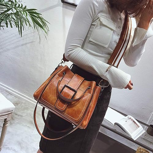 Miniatura 2 de Bolso de mano para mujer de gran capacidad, bolso de mano de piel sintética, bolso de hombro cruzado