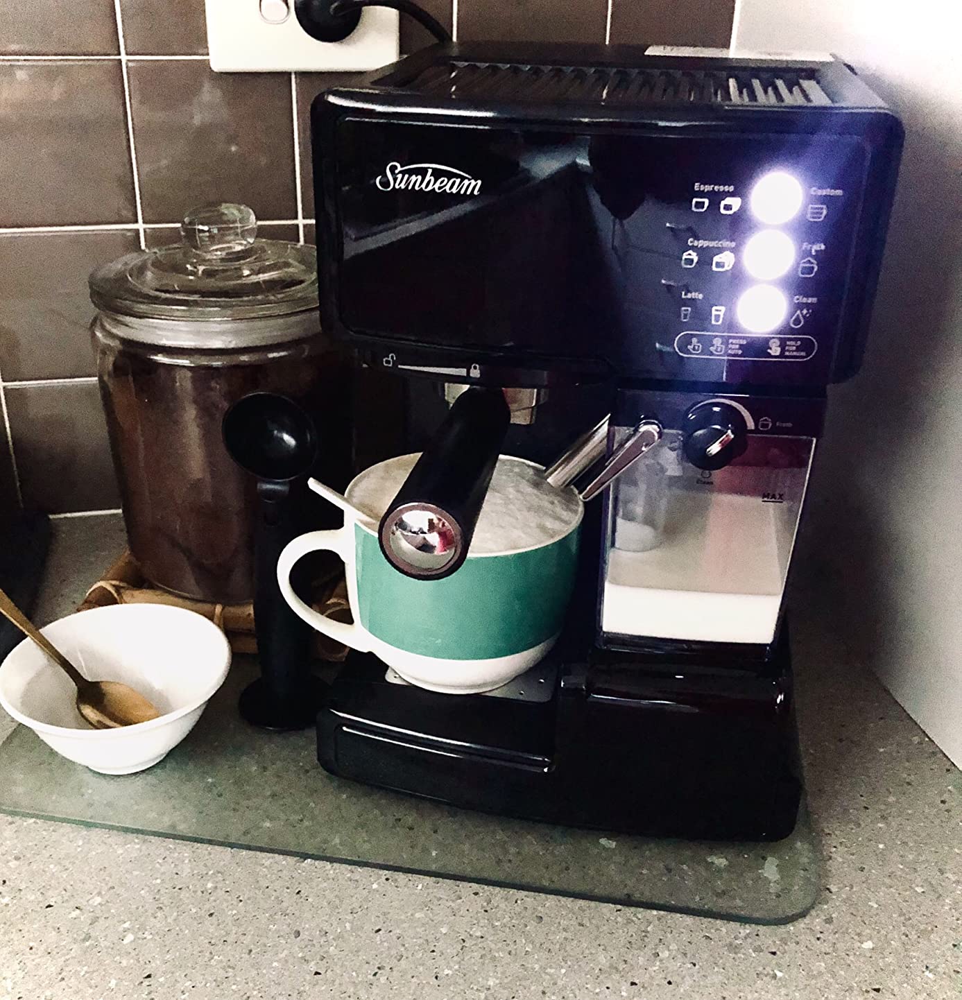 Sunbeam EM5000K Café Barista Coffee Machine Espresso, Latte