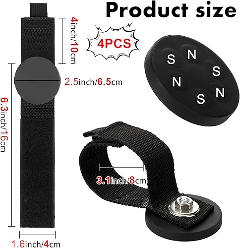 Miniatura 2 de Ganchos magnéticos resistentes para garaje, soporte magnético para herramientas, soporte magnético para cables colgantes, mangueras, cuerda de