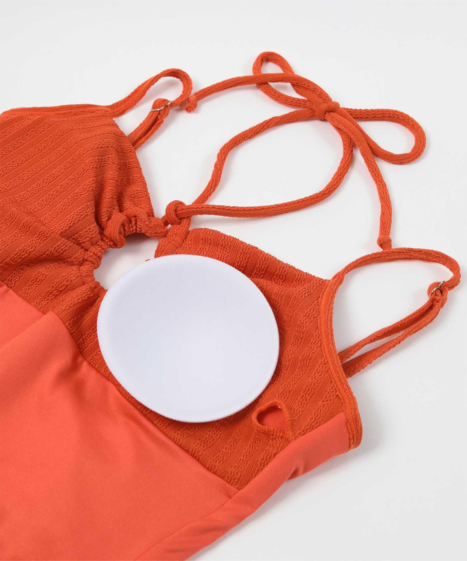Seedless Front Hole Design One-Piece Swimsuit DFXM0567 Ladies Size Small Bl 180 - Picture 8 of 9