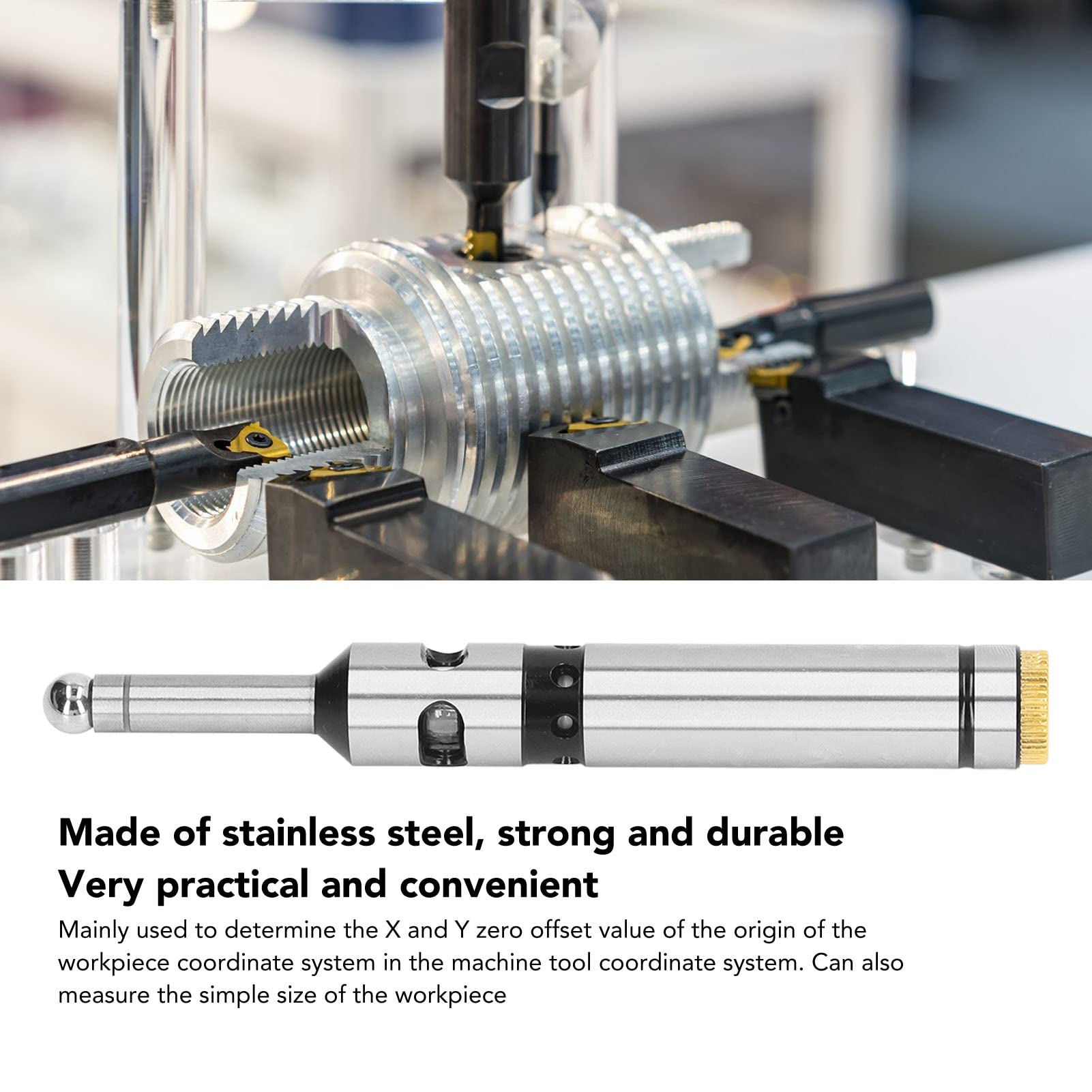 XHTLLO Stainless Steel Photoelectric Blade Finder Non-Magnetic Centeannulus Rod Beep Blade Detector