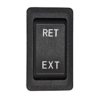 HY60D Rocker Switch - RET-EXT 20A 125VAC 4Pin Pushbutton Switch, (ON)-Off-(ON) Push Button Switch HY60D E195428