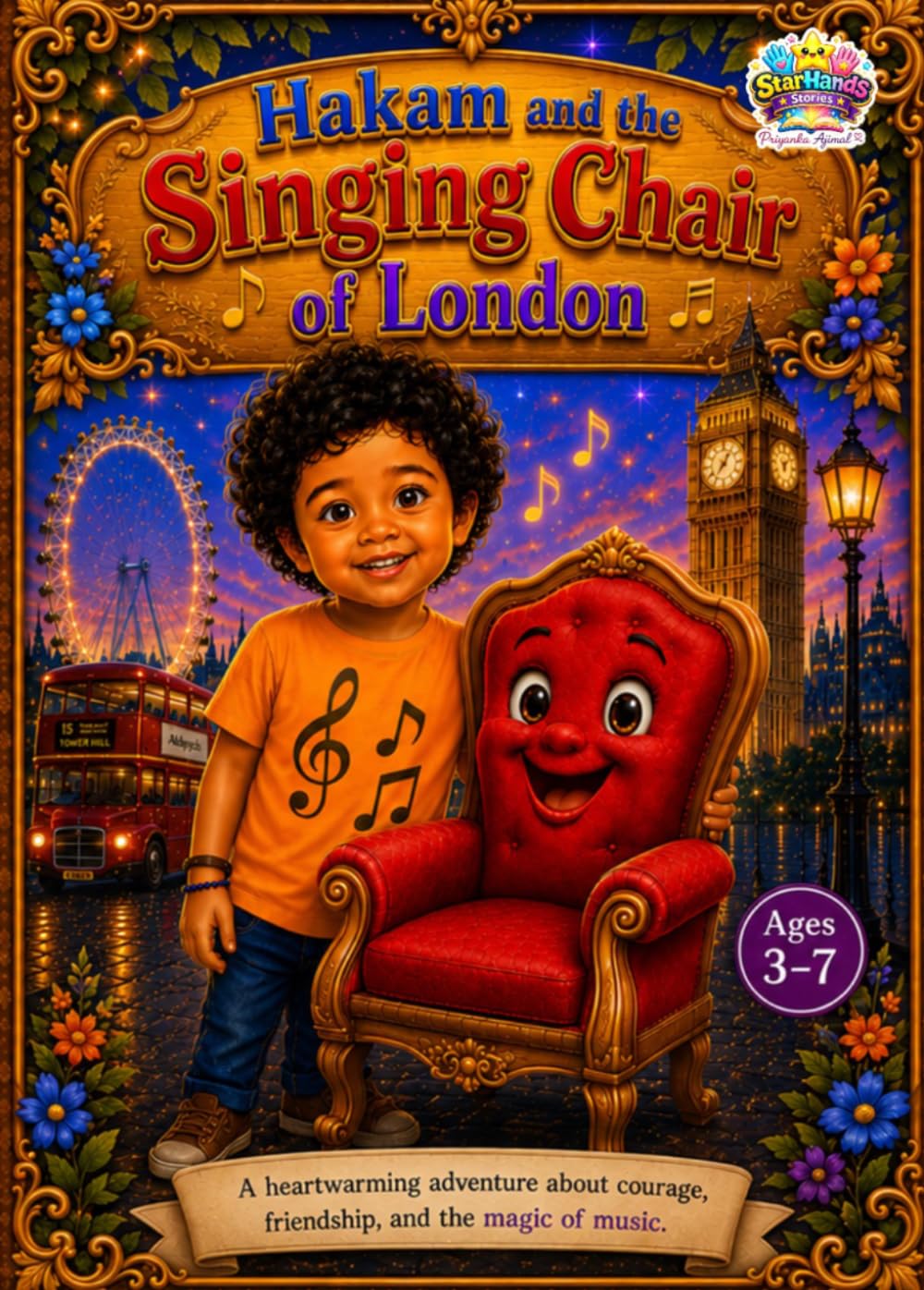 Hakam and the Singing Chair of London: A heartwarming adventure about courage, friendship, and the Magic of Music.