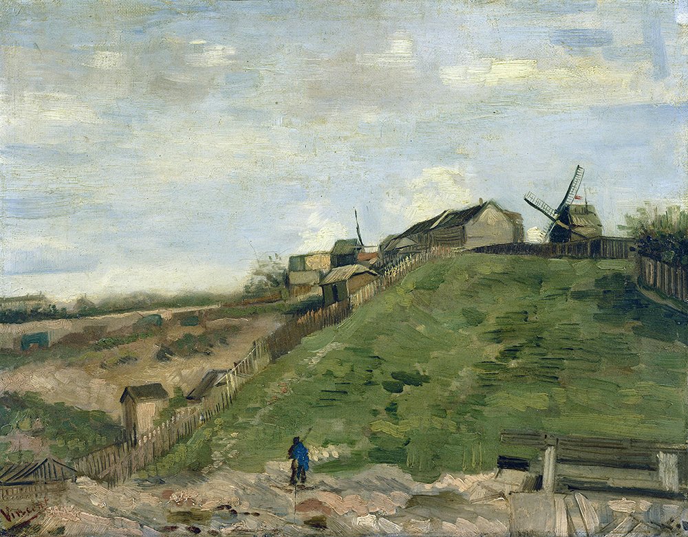 Vincent Van Gogh Montmartre 1886 affiche artistique pour décoration bureau élégante