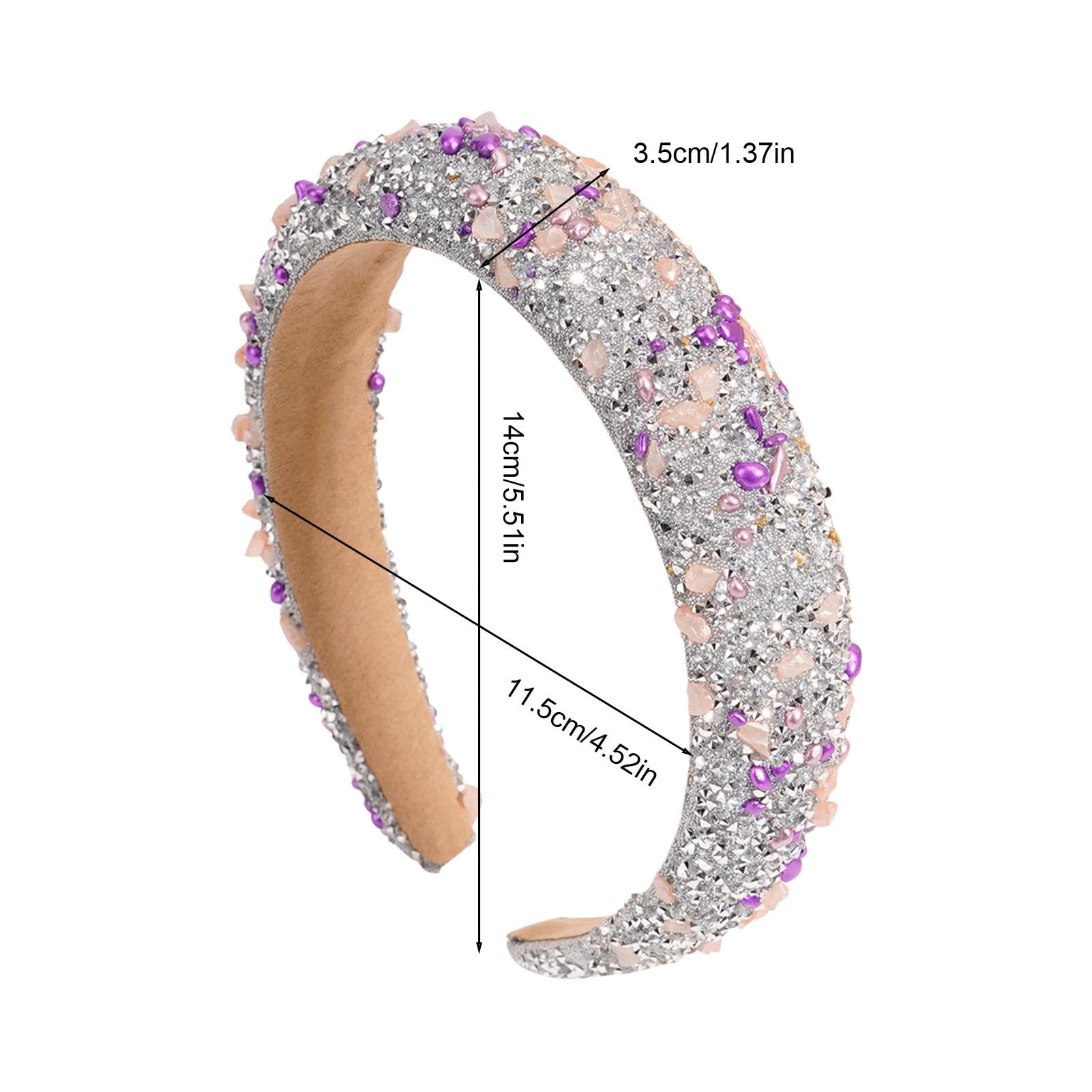 Fascia per capelli con clip, resistente all'usura, con strass, design ergonomico, accessorio alla moda per capelli intrecciato per donne e ragazze