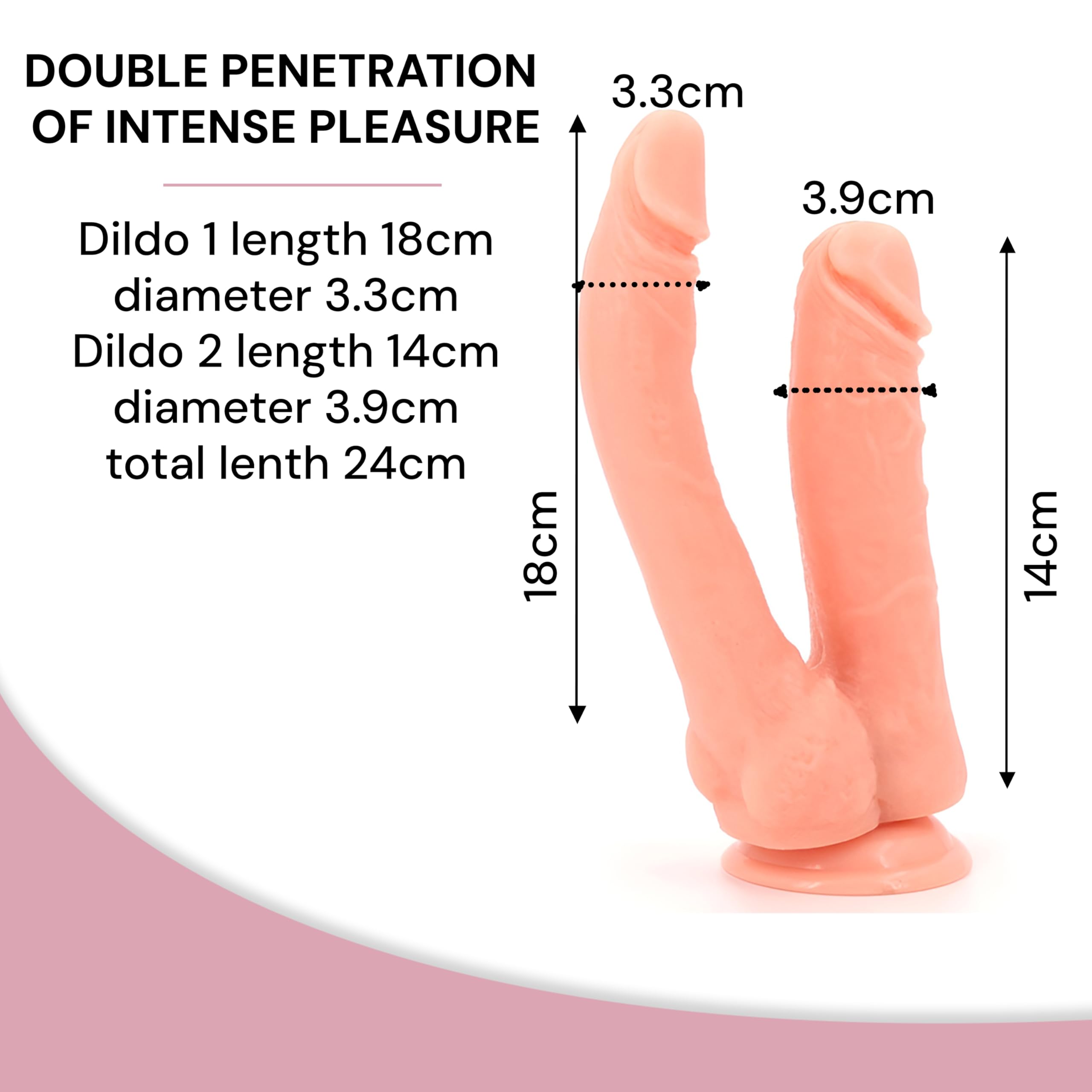 Dildo doppio Sex toys Dido doppia penetrazione per donna Dildo anale donna Sex toysper per coppie Anal Poppio pene Double pene Sesso accessori per coppia anale D27