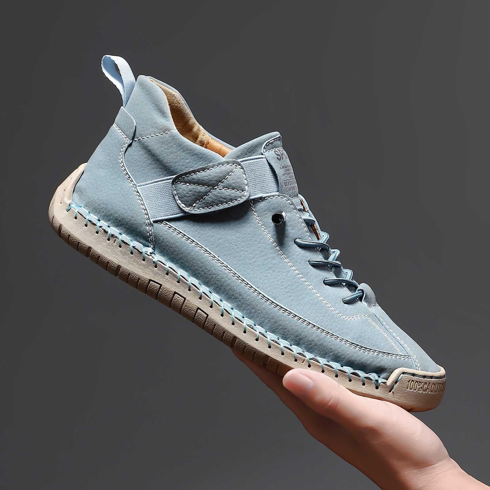 Chaussure Orthopédique Femme Cuir Confortable Chaussures de Marche Ete Sneakers Running Piedslarges Chaussures de Marche Souples Mode Course Grosses Sports AntidéRapantes