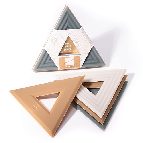 LINE+ARC Extra Thick Silicone Trivets (Featured in ELLE Decor &