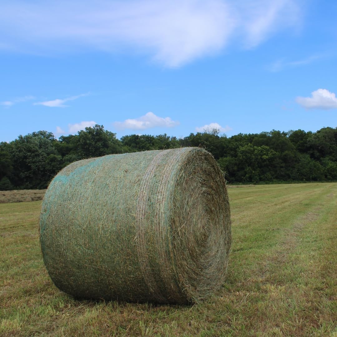 Bale Tuff Round Bale Hay Net Wrap | Green | Farm-Grade UV Stabilized Net Wrap for Hay, Corn Stalks & Alfalfa | (51 in x 9,840 ft) (1)