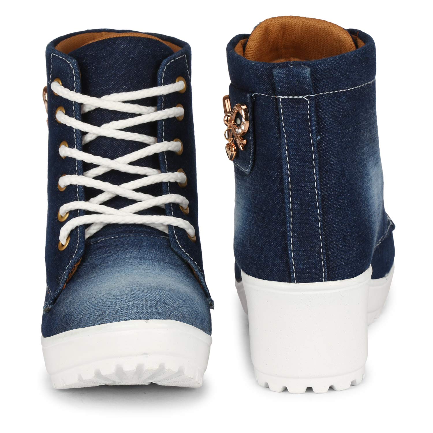 KRAFTER Women's & Girl's Classic Winter Boot-HP-Dark Blue-113-38 3