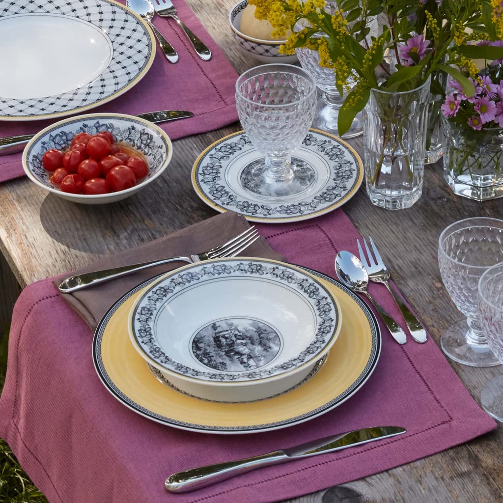 Villeroy & Boch Audun Farm miska do sałatki, porcelana premium, biała/szara, 20 cm