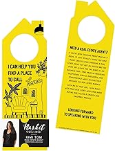 I Can Help You Find A Place To Call Home| Real Estate Marketing Door Hangers | Real Estate Agent |263-DH002-LEMON - Pack of 10