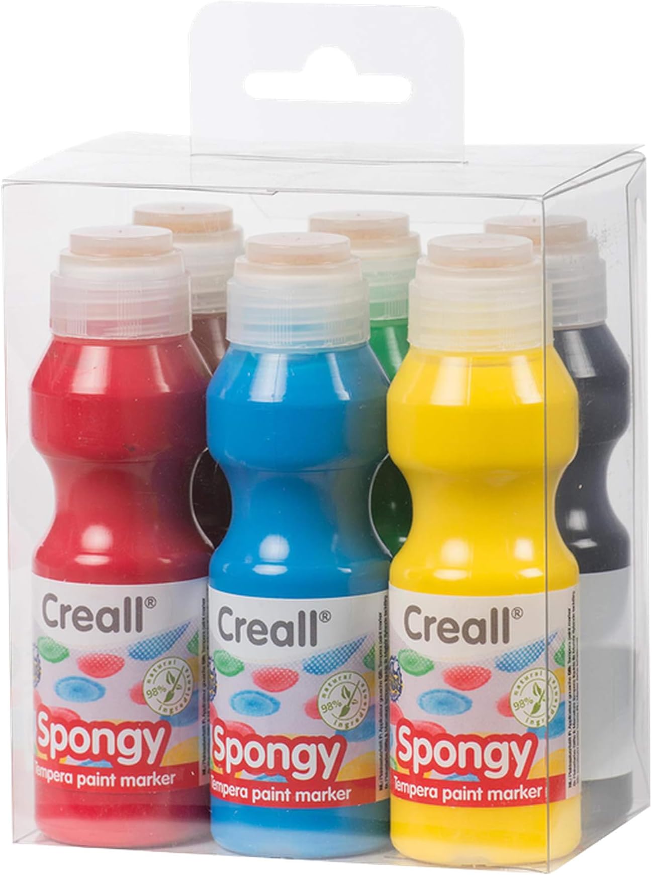 Creall Havo35026 420 Ml Assortment Havo Spongy Poster Paint Set (6-Piece)