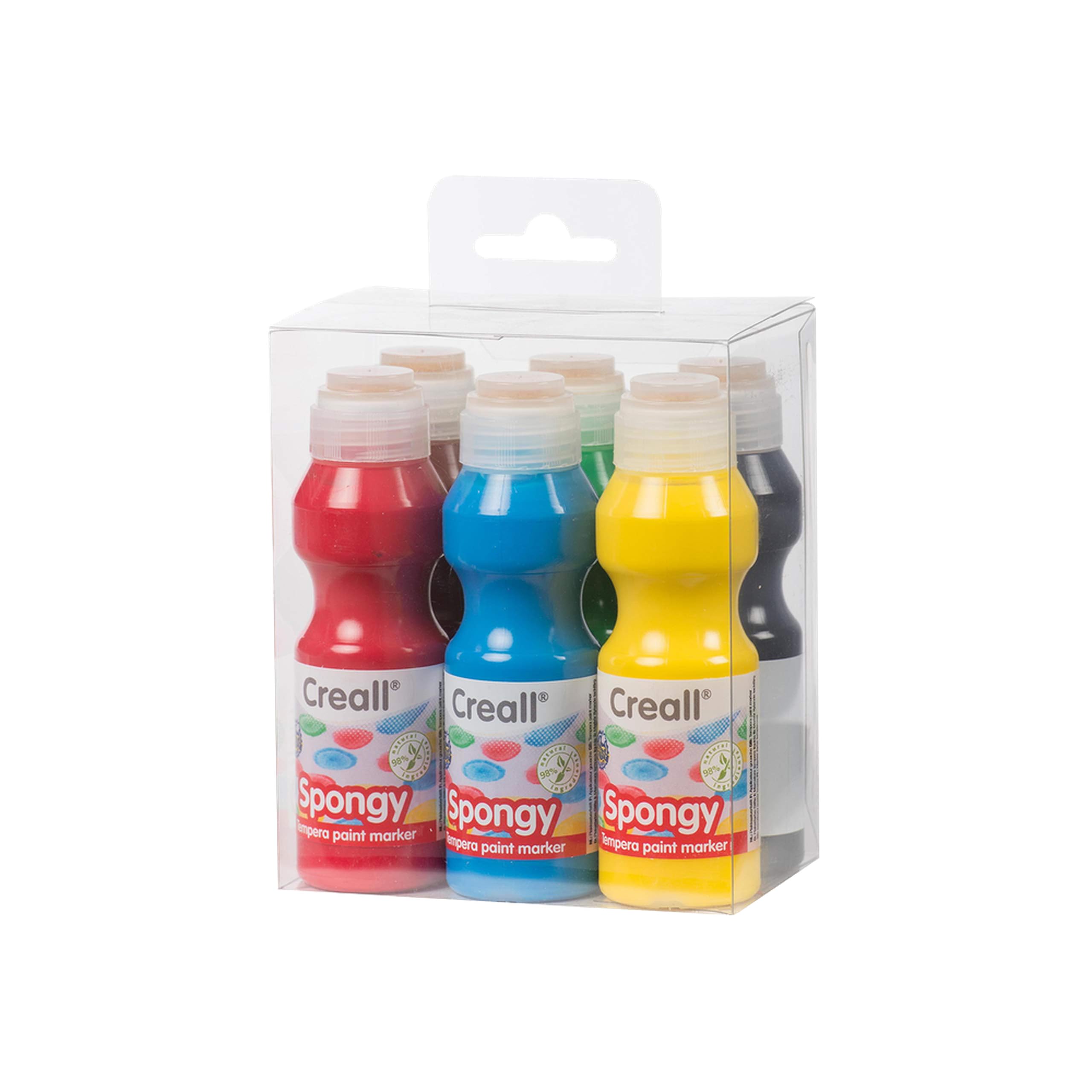 Creall Havo35026 420 Ml Assortment Havo Spongy Poster Paint Set (6-Piece)