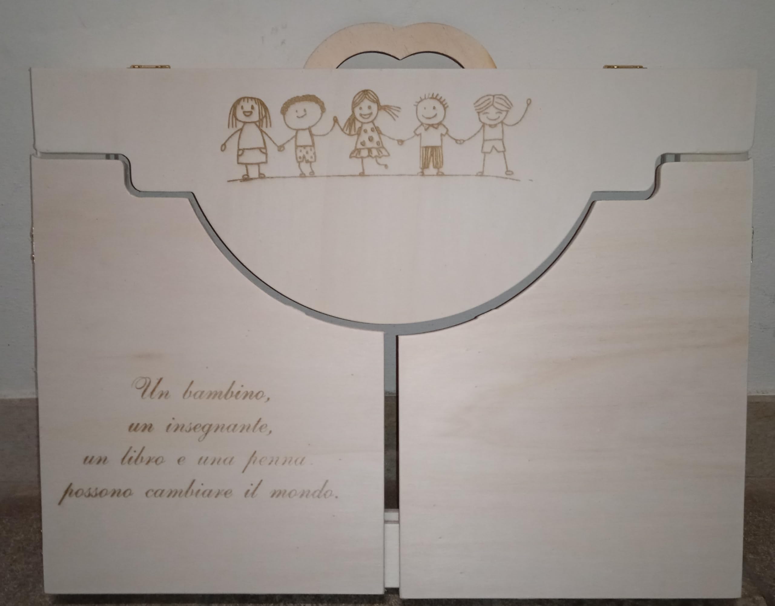Kamishibai teatro viaggiante in Legno - Butai teatro in Valigia A3 Personalizzato
