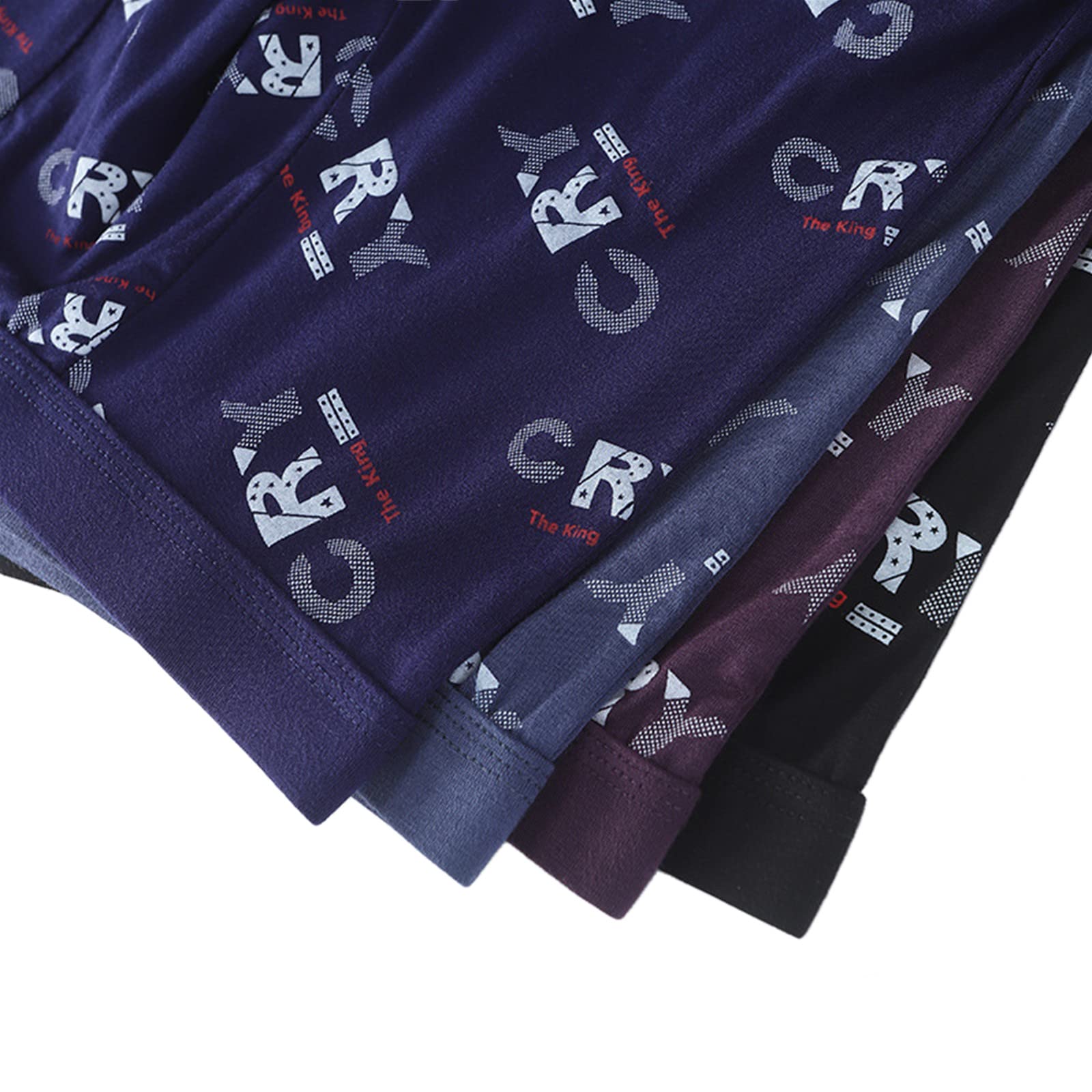 Calzoncillos Hombre Comentarios De Boca De Hombres Modal Modal Transpletle Mid De La Media Letras De La Juventud Shorts 4 Pcs