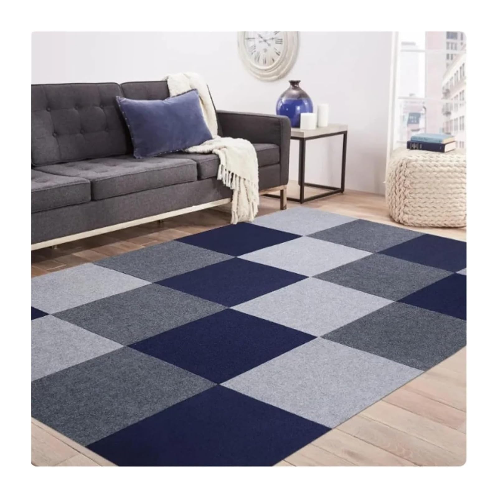 Dalles de moquette autocollantes, Dalles De Moquette Autocollantes 30x30cm Multicolores 50/100 Pièces(2 Dark Gray,9m2 (100PCS))