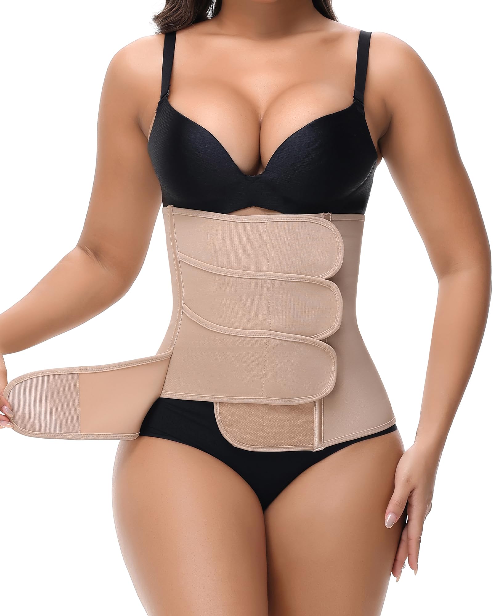 SHAPSHE Postpartum Belly Band Adjustable Wrap for Abdomen Compression